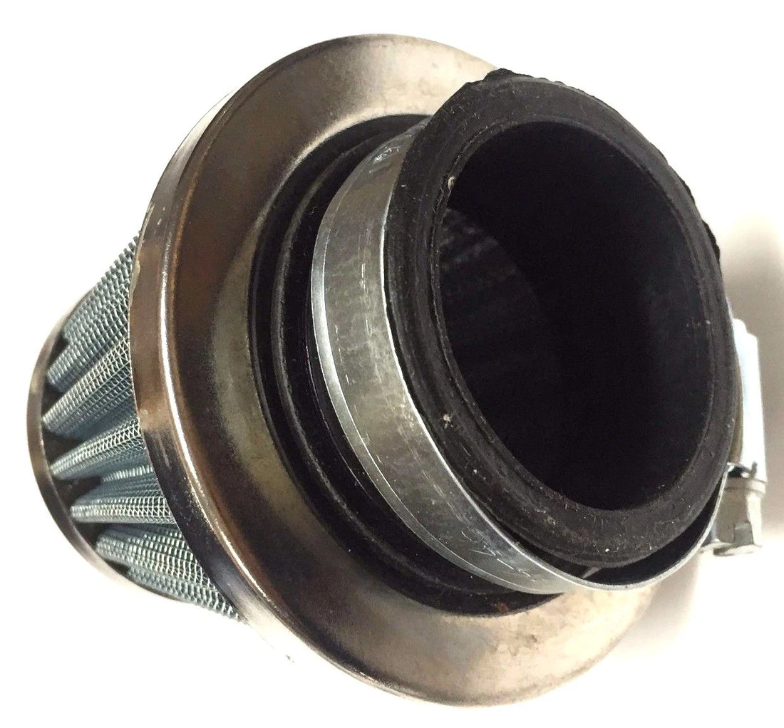 FILTRO DE AIRE CONO CROMADO 32MM PARA HONDA KAWASAKI SUZUKI YAMAHA POWER