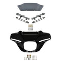 Outer Fairing Windshield Turn Lights Fit For Harley Cvo Street Glide 23-25 Black