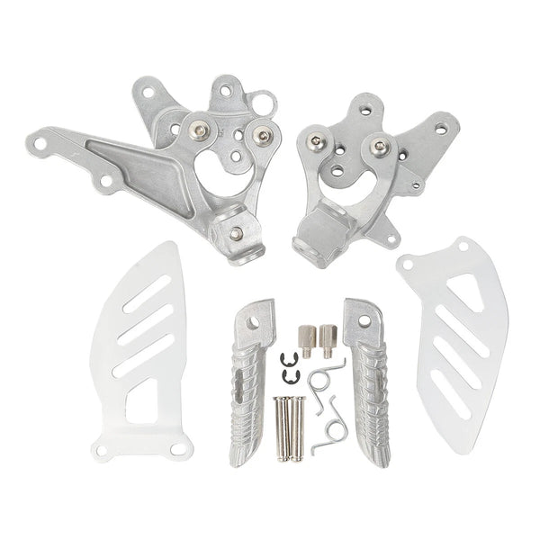 Front Rider Footpegs Footrests Bracket Fit For Suzuki GSXR600 GSXR750 2011-2025