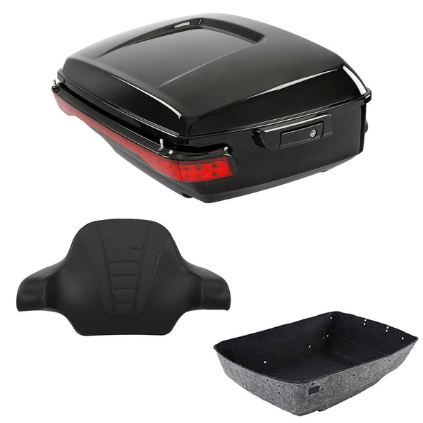 King Trunk Backrest LED Brake/Turn/Tail Light Fit For Harley Street Glide 14-26