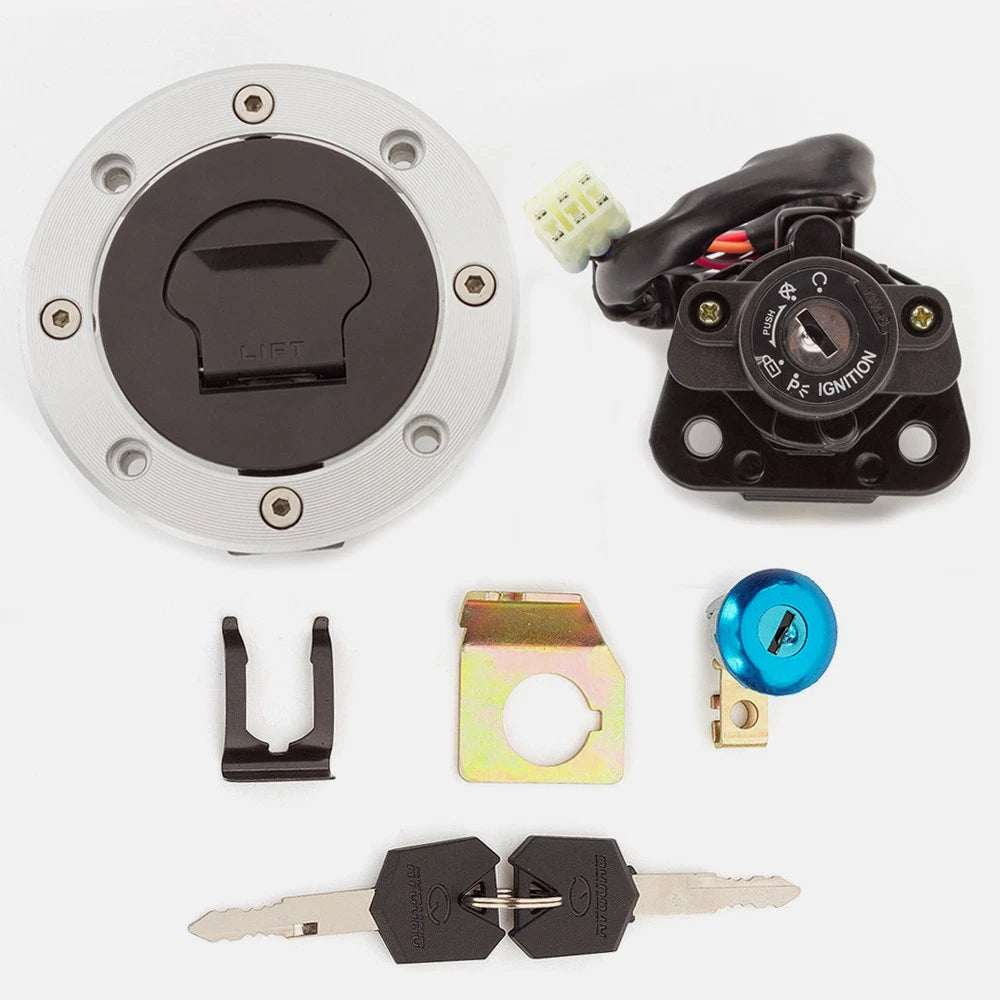 Fit Suzuki Hayabusa GSX1300R 1999-2007 Ignition Switch Fuel Gas Cap Seat Lock