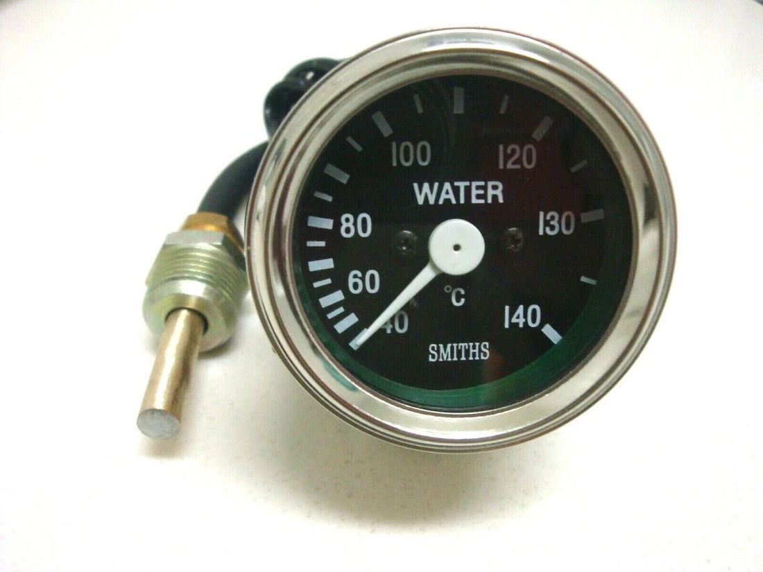 Mechanical Water Temperature Gauge for Smiths Style, Chrome Bezel