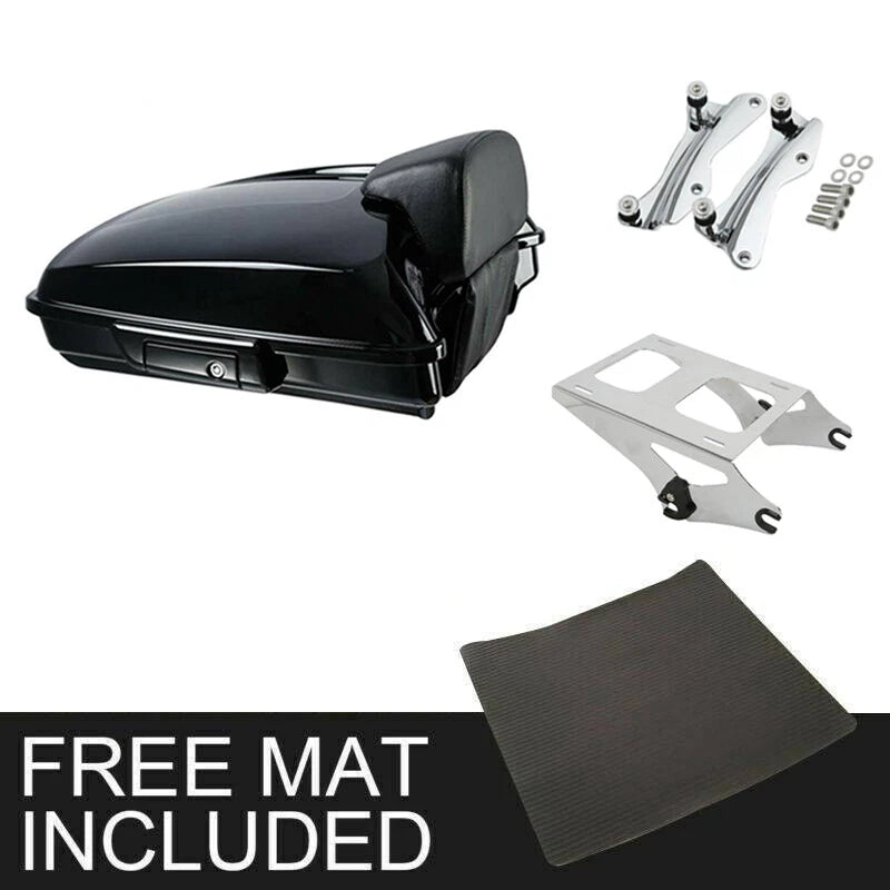Razor Trunk Mount Docking Backrest Fit For Harley Touring Road King Glide 14-26