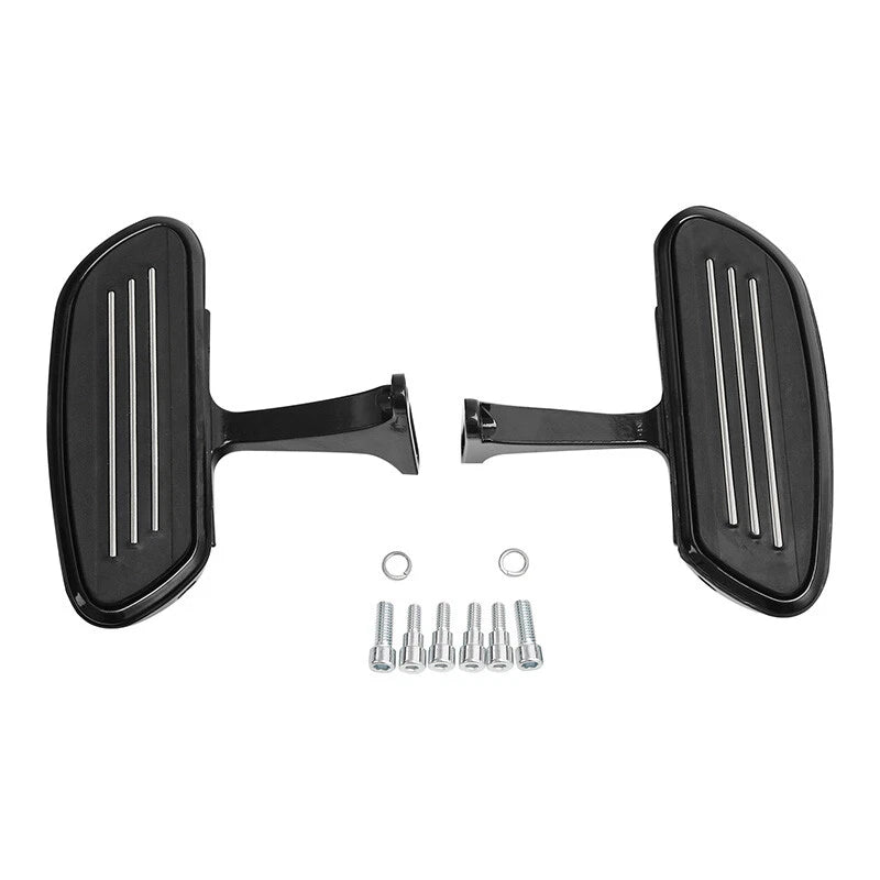 Passenger Black Floorboards Fit For Harley Street Electra Road Glide 1993-2025
