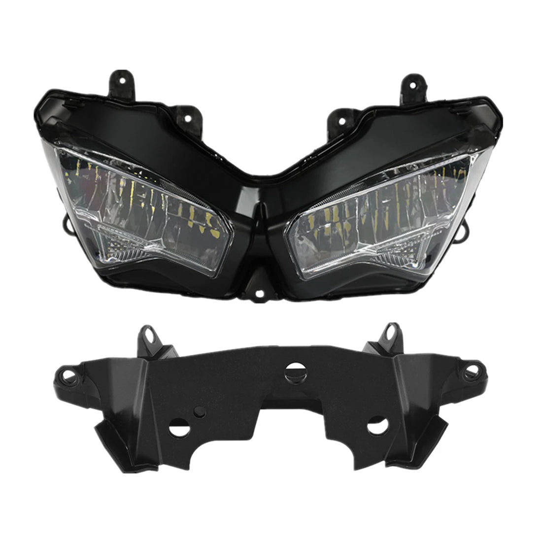 Headlight Assembly & Fairing Bracket Fit For Kawasaki Ninja ZX-6R 2019-2023