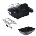 King Trunk Rack Backrest Mount Fit For Harley Touring Road Street Glide 2014-26