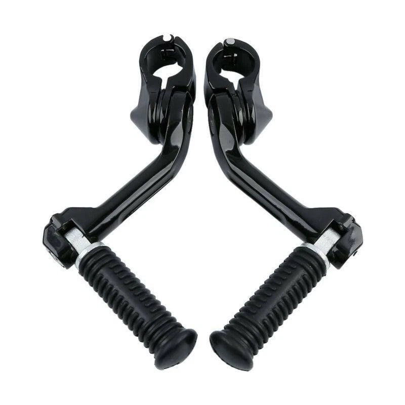 Universal 1 1/4" Highway Footpegs Peg Long Angled Mount Fit For Harley Sportster