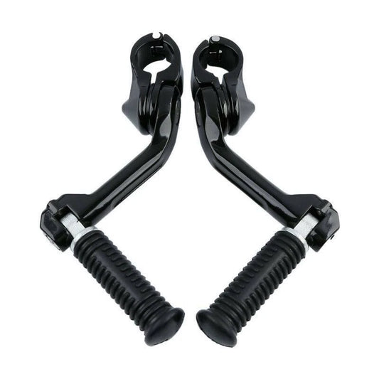 Universal 1 1/4" Highway Footpegs Peg Long Angled Mount Fit For Harley Sportster