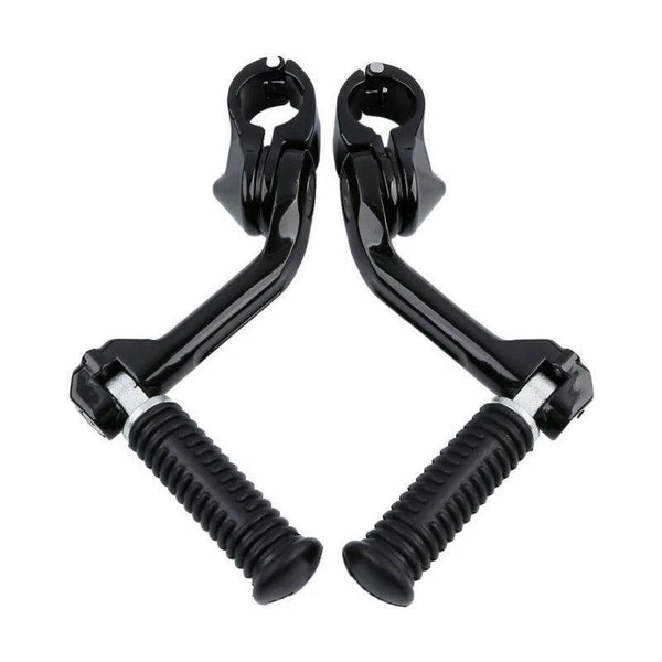 Universal 1 1/4" Highway Footpegs Peg Long Angled Mount Fit For Harley Sportster