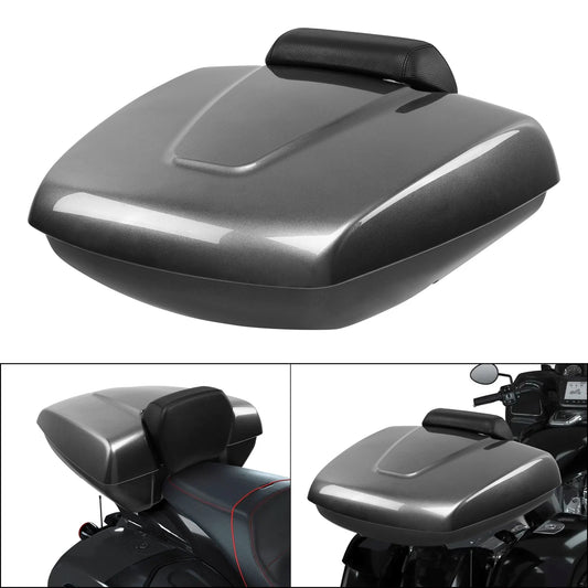 Low Profile Trunk Pad Fit For Indian Roadmaster 15-25 Chieftain 14-25 Steel Gray