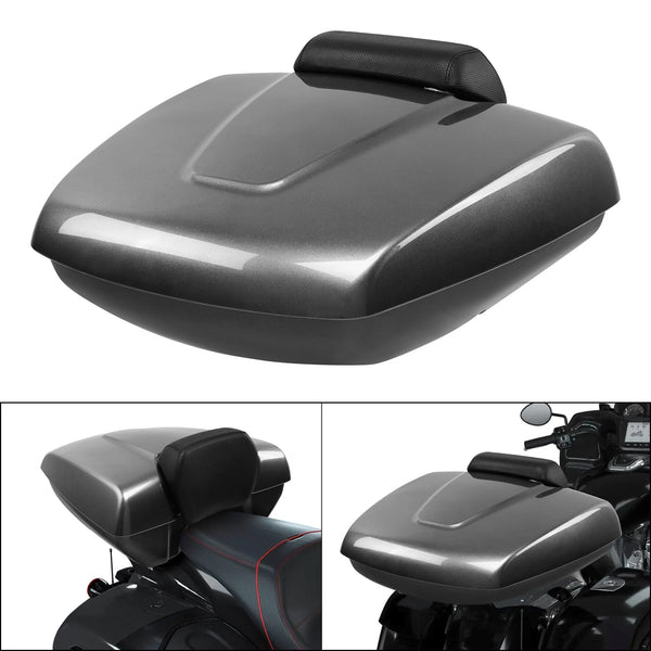 Low Profile Trunk Pad Fit For Indian Roadmaster 15-25 Chieftain 14-25 Steel Gray