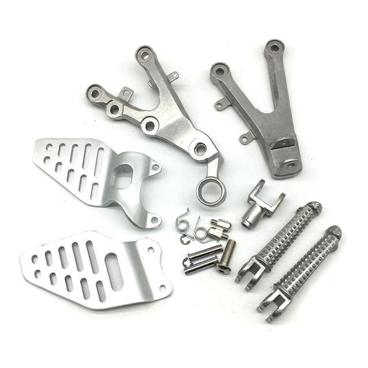 Silver Driver Front Foot Peg Bracket Fit for Yamaha Yzf R6 2006-2014 2015 2016