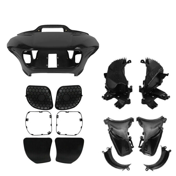 Black Front Fairings Glove Box Air Duct Fit For Harley Touring Road Glide 15-23