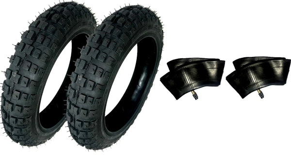 2) HD Tires And Tubes Straight Size 2.50-10 2.50X10 For Yamaha Peewee Yzinger 50