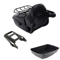 King Trunk Backrest Mounting Rack Fit For Harley Touring Road Glide 09-13