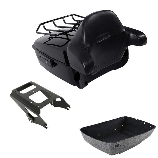 King Trunk Backrest Mounting Rack Fit For Harley Touring Road Glide 09-13