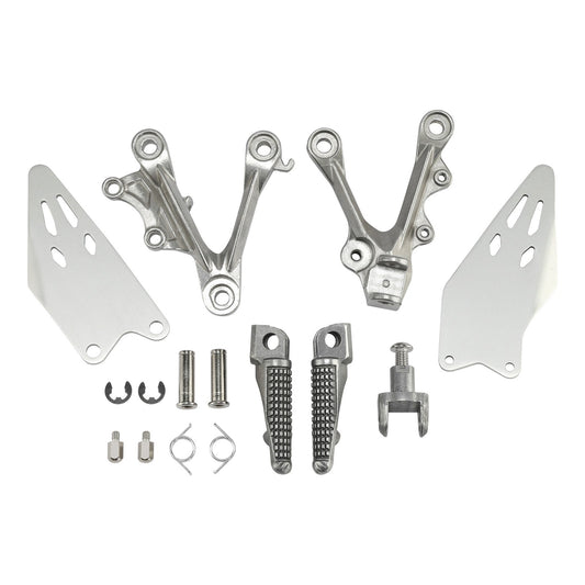 Driver Footpegs Pegs Bracket Kit Fit For Kawasaki Ninja ZX6R 2019-2025 2020 2021