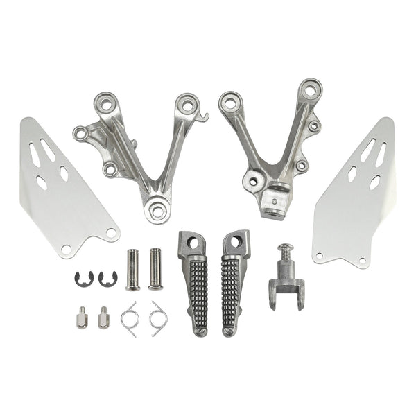 Driver Footpegs Pegs Bracket Kit Fit For Kawasaki Ninja ZX6R 2019-2025 2020 2021