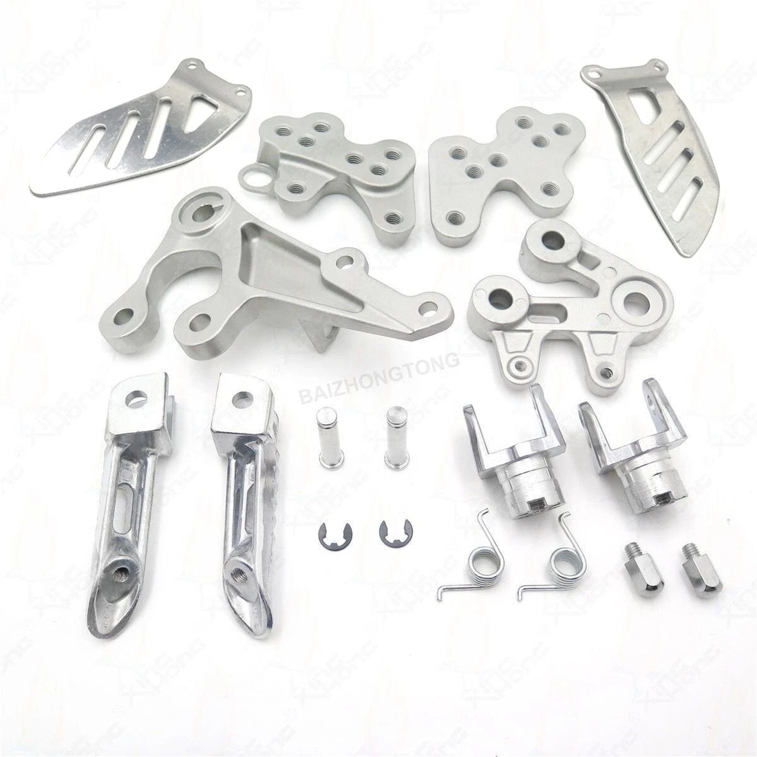 Front Driver Foot Peg Bracket Silver Fit for Suzuki GSXR1000 2005 2006 2007 2008