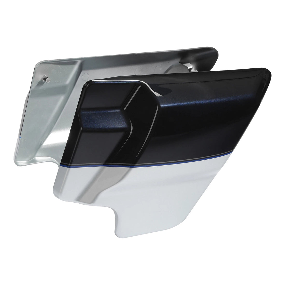 Side Covers Fit For Harley Road Glide 2009-2023 Midnight Blue/Barracuda Silver