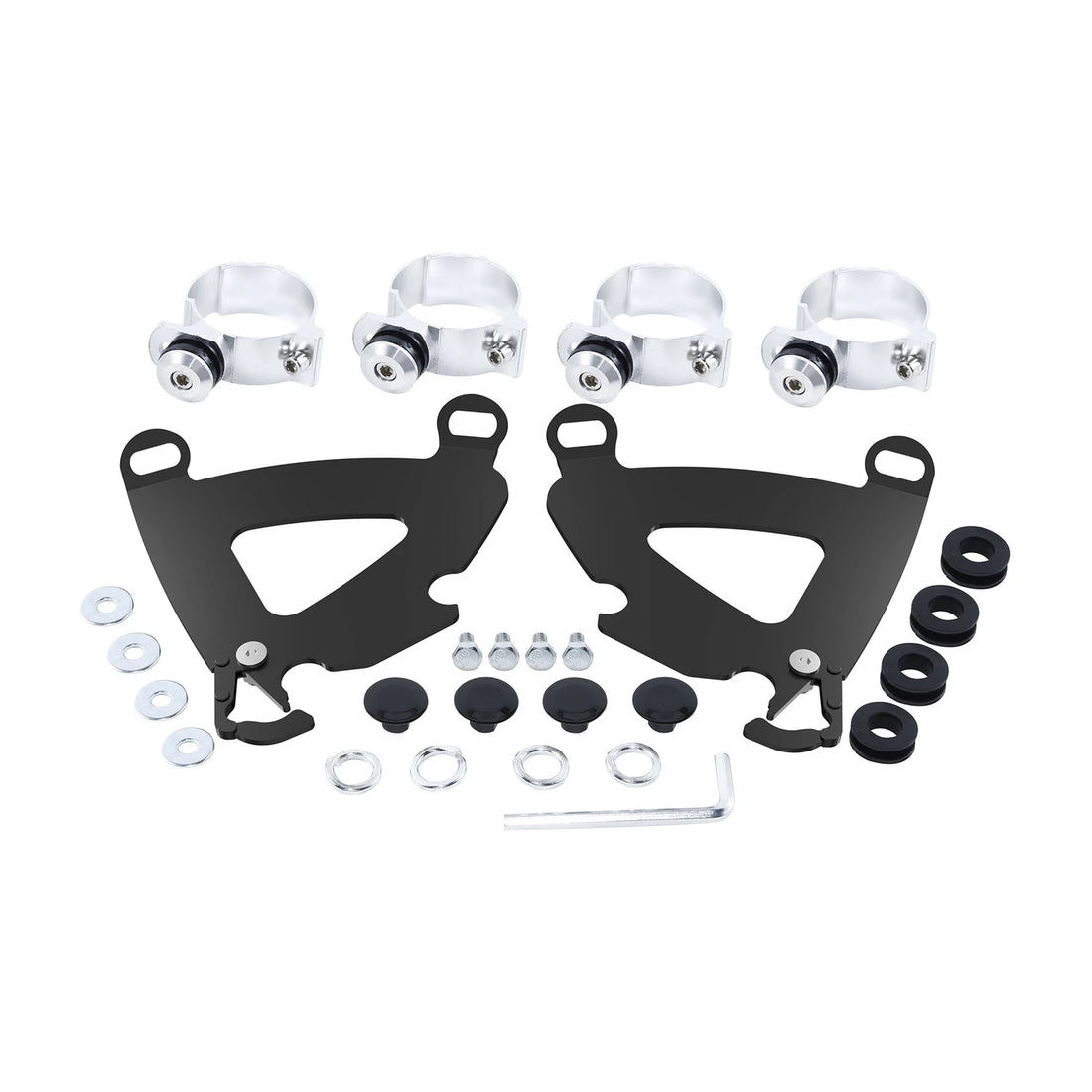 49mm Gauntlet Fairing Trigger Lock Mount Fit For Harley Dyna Street Bob 2007–17