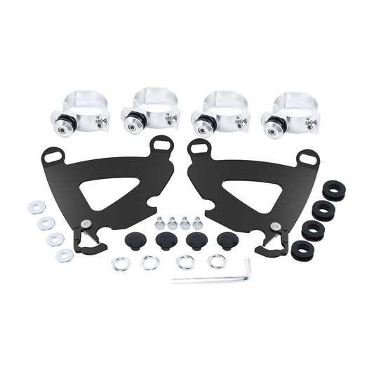 49mm Gauntlet Fairing Trigger Lock Mount Fit For Harley Dyna Street Bob 2007–17