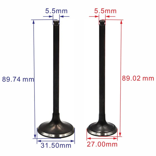 Intake Exhaust Engine Valves For Honda CRF150F 04-05 CTX200 02-04 14-15 FTR223