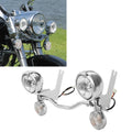 LED Passing Fog Spot Light Turn Signal Lamp Bar Fit For Harley Road King 94-24