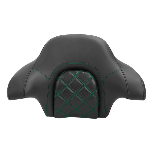 Black King Chopped Trunk Backrest Pad Fit For Harley Touring Street Glide 14-25