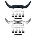 Chrome/Black Windshield Trim For Harley Touring Cvo Road Glide Custom 2004-2013