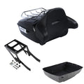 King Trunk Backrest Rack Mount Fit For Harley Softail Deluxe Flhcs 2018-2026 25