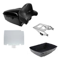 King Trunk Backrest Mount Rack Plate Fit For Harley Touring Street Glide 2014-26