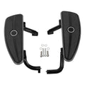 Black Half-Shield Rider Footboard Mount Bracket Fit For Harley Touring 2014-2024