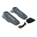 6.5" Speaker Saddlebags Lids Fit For Harley Road King Glide 2014-24 Gunship Gray