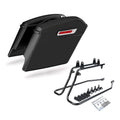 5" Stretched Saddlebags & Conversion Bracket Fit For Harley Softail Fatboy 86-17