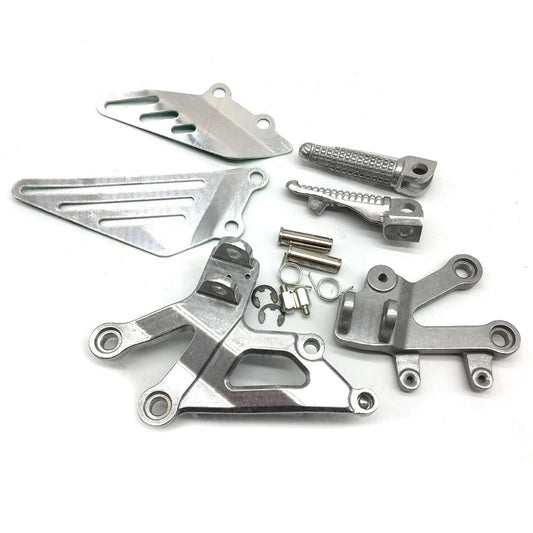 Silver Driver Front Foot Peg Bracket Fit for Kawasaki Ninja ZX12R 2000-2004 2005