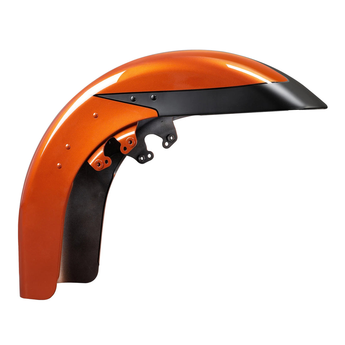 Front Fender Fit For Harley Street Road Glide 14-24 Scorched Orange/Black Denim