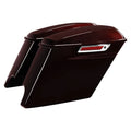 5" Stretched Saddlebags Fit For Harley Electra Glide 2014-2024 Midnight Crimson