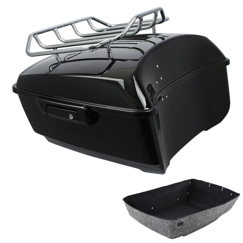 King Trunk Top Luggage Rack Fit For Harley Touring Cvo Street Glide 2014-2026 25