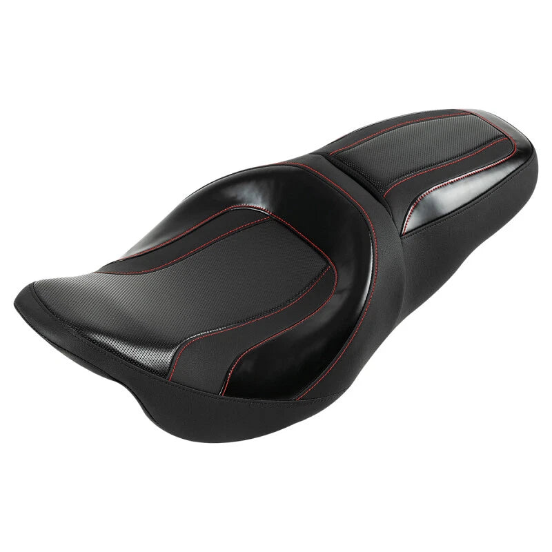 Black Driver & Passenger Seat Fits For Harley Touring Road King Glide 2009-2023