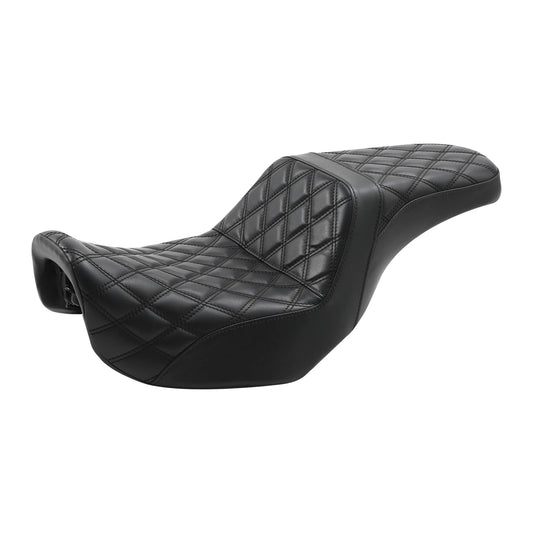 Black Driver & Passenger Seat Fit For Harley Dyna Street Bob Fxdb Fxdf 2006-2017