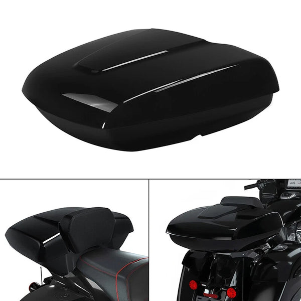 Vivid Black Low Profile Trunk Fit For Indian Chieftain 14-25 Roadmaster 15-25