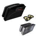 Hard Saddlebags & 6x9" Speakers Fit For Harley Touring Street Road Glide 1994-13