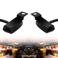 12V Black Mini LED Brake Clutch Lever Mount Flowing Water Turn Signal Light