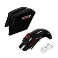 Stretched Saddlebags 5x7" Speaker Grill Rear Fender Fit For Harley Touring 14-23