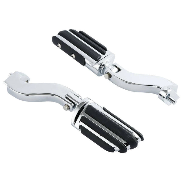 Passenger Pair Footpegs & Bracket Fit For Harley Touring Road King Glide 93-25