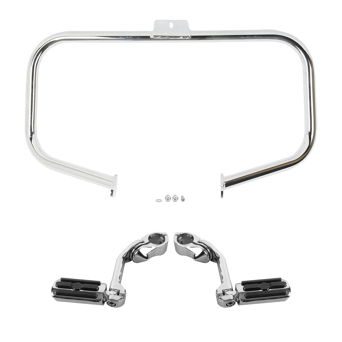 Engine Guard Crash Bar Highway Foot Pegs Fit For Harley Softail Fatboy 2000-2017