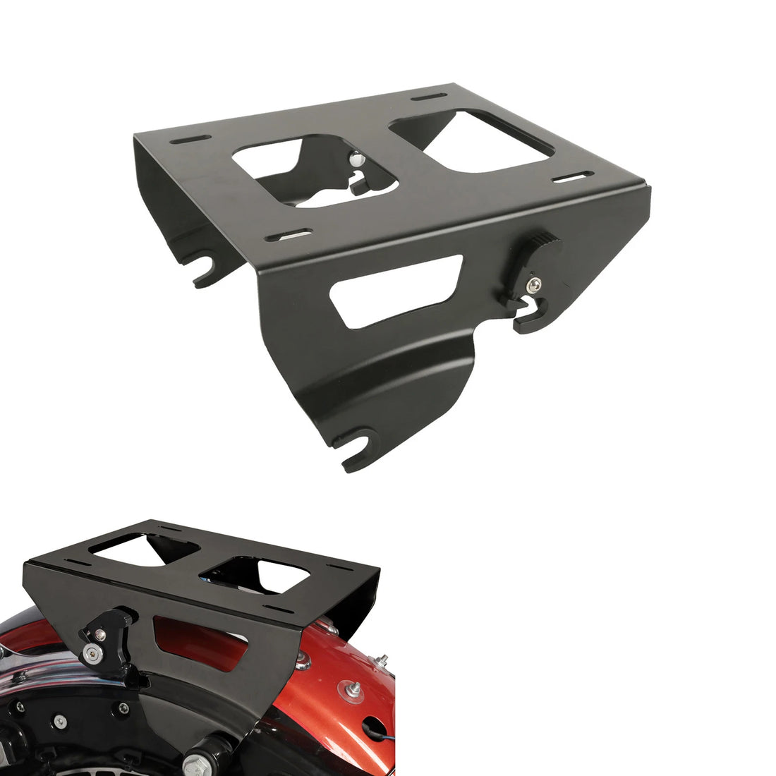 Solo Seat Luggage Rack Mount Fit For Harley Touring Road Street Glide 2014-2025