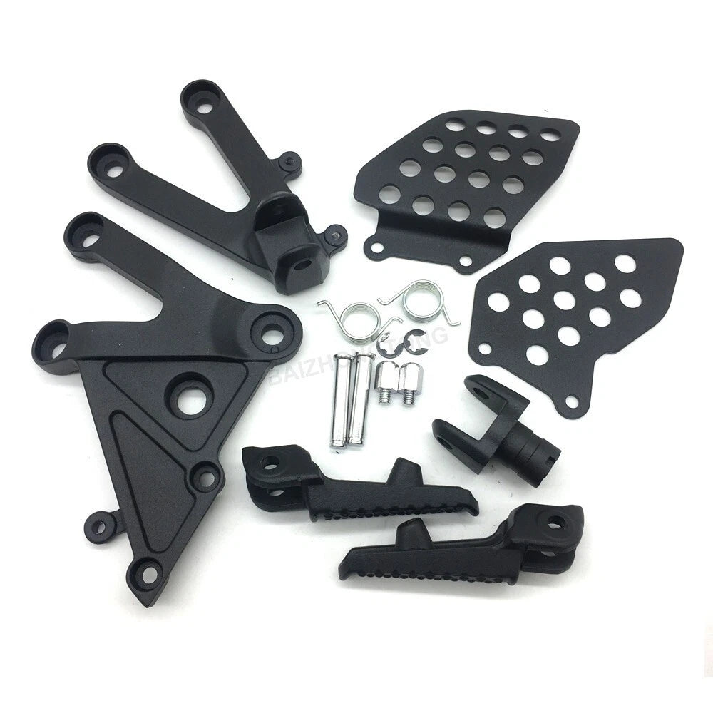 Black Driver Front Foot Pegs Bracket Fit for Honda CBR600RR 2003 2004 2005 2006