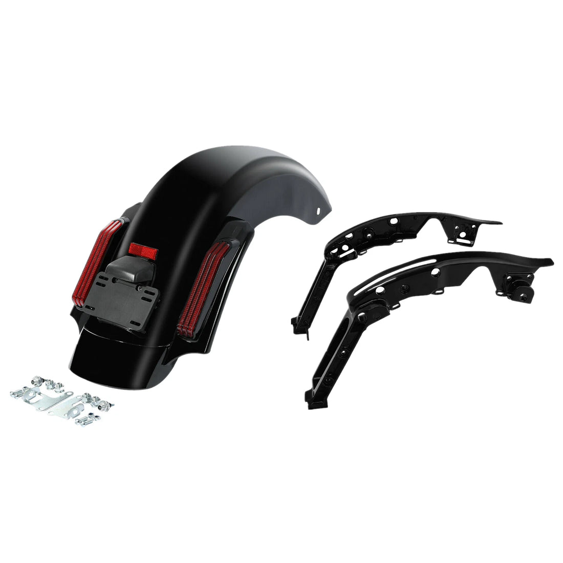 Rear Fender LED Light & Support Kit Fit For Harley Touring Road King Glide 14-23